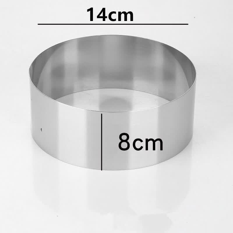 Qiwei Stainless Steel Round Cake & Mousse Ring