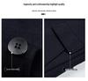Men's Double-sided Mid-length Wool Coat with Lapel and Casual Down Liner