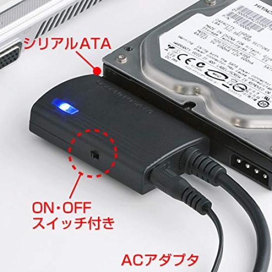 SANWA SUPPLY SATA auf USB Konvertierungskabel für Kabel 3.0 HDD/SSD/Optische Laufwerke, 0,8 m Länge, USB-CVIDE3