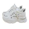 The Height of the Popular White Shoes Increases In Women's Autumn 2025 New Versatile Casual Small Thick-soled Muffin Sports Shoes