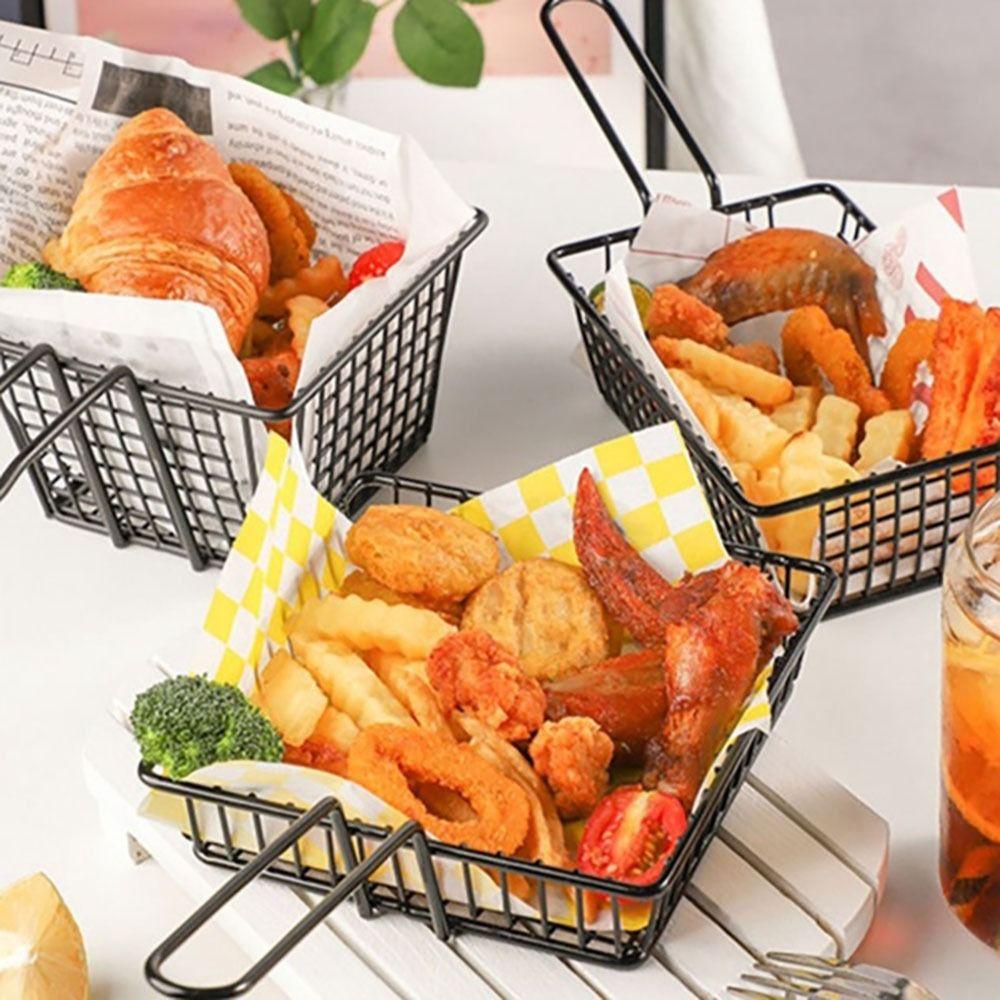 1 buc. Recipient de depozitare a alimentelor Coș pentru friteuze Home BBQ Instrument de bucătărie Suport pentru cartofi prăjiți Tavă de prăjit