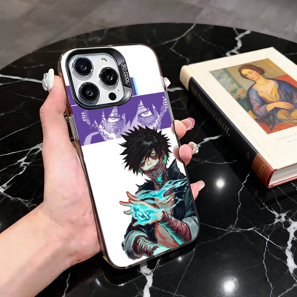 D-Dabi My H-Hero A-Academia-DMHA Telefoonhoesje Voor iPhone 17,16,15,14,13,12,11 Plus,Pro Max,XS,Gekleurde Zilverkleurig Gecoate Binnenkant