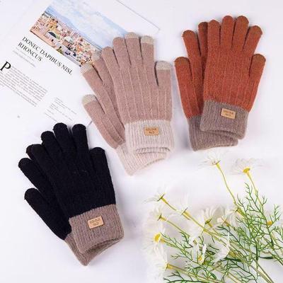 Guantes de Invierno Táctiles de Lana de Alpaca - Gruesos, Cálidos, Tejidos para Hombre y Mujer
