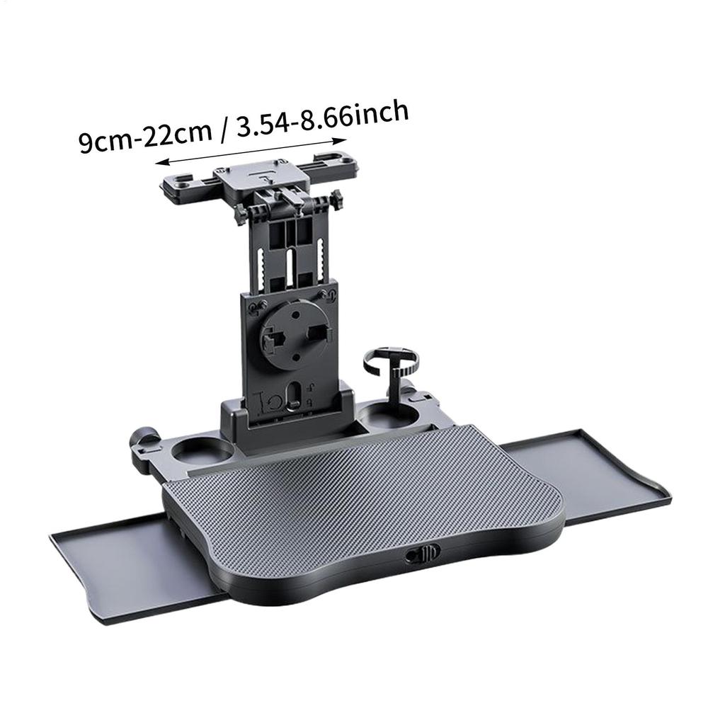 Car Seat Table High Load-bearing Foldable Adjustable Back Headrest Seat Eating Food Trays For Trailer RV Truck Automotive Pickup