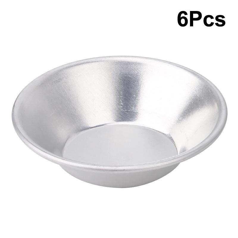 6/10/20Pcs Egg Tart Molds - Aluminum Alloy Reusable Non-stick Flower/Round Cupcake Mold Pudding Jelly Mold Muffin Baking Cup