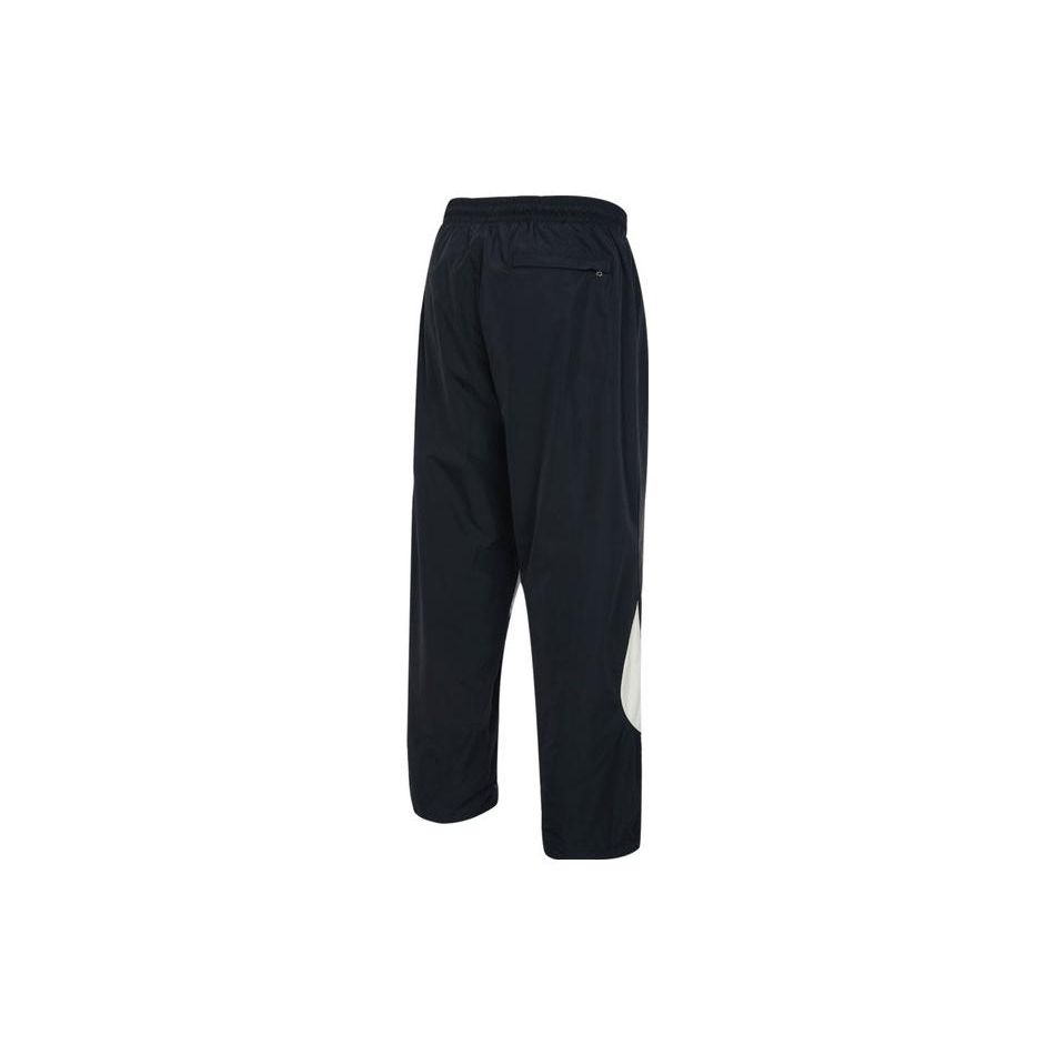 Nike Embroidered Logo Woven Straight-Leg Casual Pants Men Bottoms Black FB7881-010