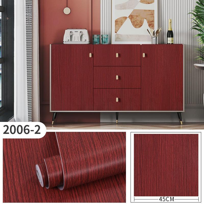 45cm*10m Samoprzylepne PVC Wodoodporne Obieranie i Przyklejanie Panele Paskowane 3D Tapeta z Wzorem Drewna Akcentowe Ściany Mebli i Dekoracja do Remontu Domu