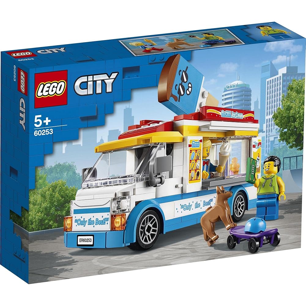 Игровой набор LEGO City Фургон с мороженым 60253 Конструктор для детей от 5 лет