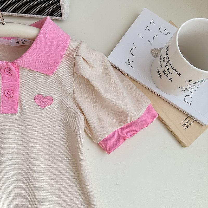 Girls' Summer Dress New Fashionable Children'S Polo Princess Dress Little Girl'S Stylish Summer Dress