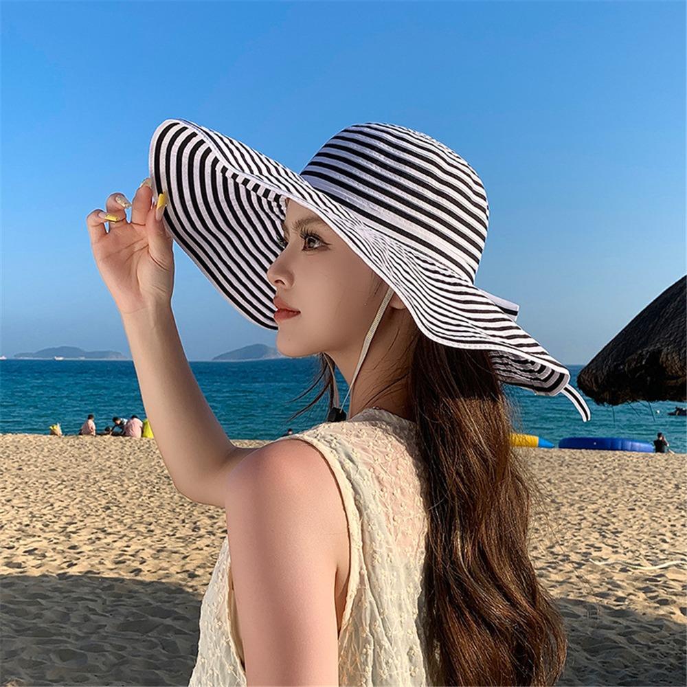 

Легкая женская складная шляпа-ведро с широкими полями, пляжная шляпа, удобная летняя шляпа от солнца для женщин чёрный