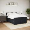 VidaXL Sommier à lattes de lit avec matelas Noir 140x200 cm Velours 3286326