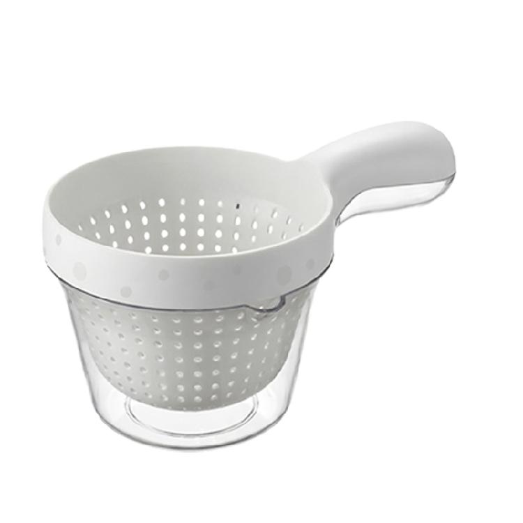 

Detachable Handle Fruit Drainage Basket For Efficient Washing Drying And Small Size Vertical Storage белый