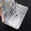 Shengjia 304 Stainless Steel Rectangular Serving Tray