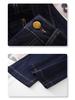 Dark Blue Vintage High-Waisted Wide-Leg Denim Pants - 2025 Spring/Summer Loose Slimming Casual Trousers