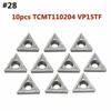 Versatile CNC Carbide Inserts Blade Cutter Lathe Turning Tool Kit 10pcs