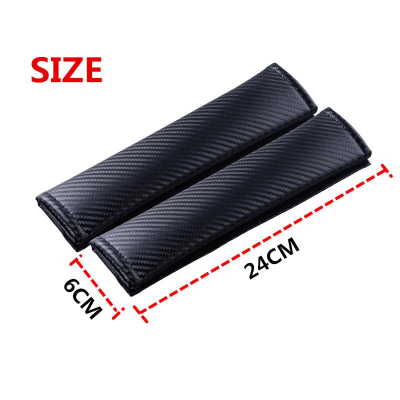 2Pcs Car Seat Belt Cover Shoulder Pad Auto Accessories For Alfa Romeo Giulia Stelvio Giulietta 156 159 147 Mito Tonale Brera Dis
