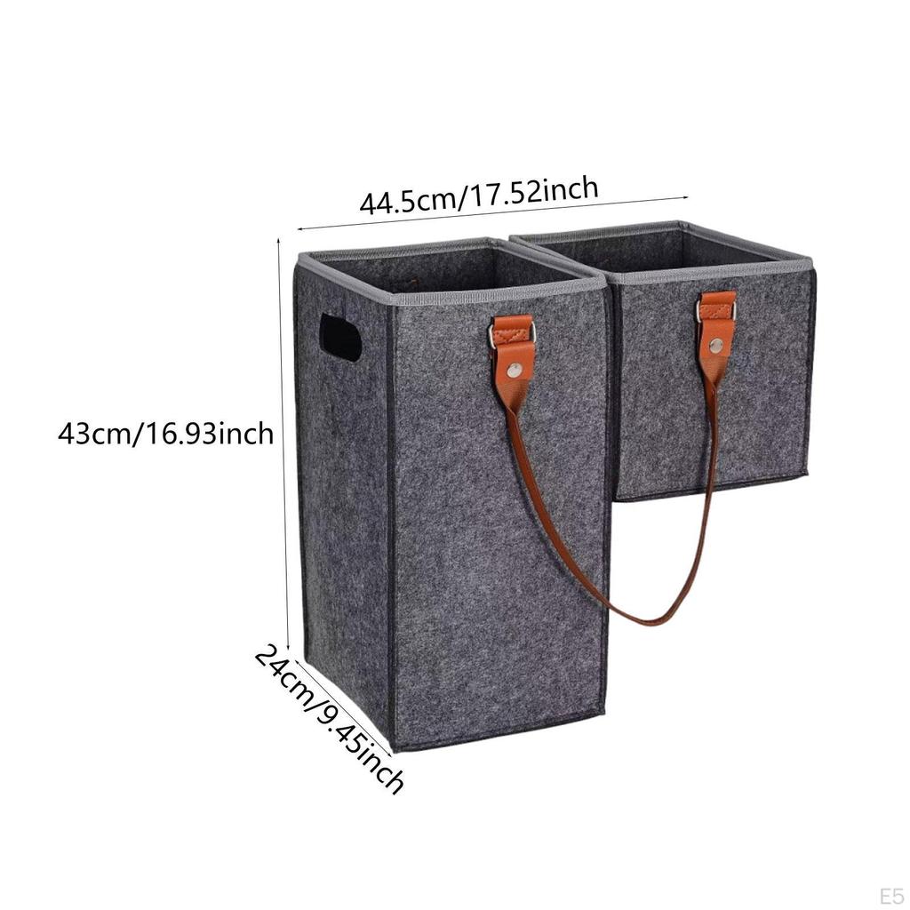 Filz Treppen-Organizer Korb 44.5x24x43cm Waschbar Zubehör Vielseitig Leichtgewicht für Haushalt