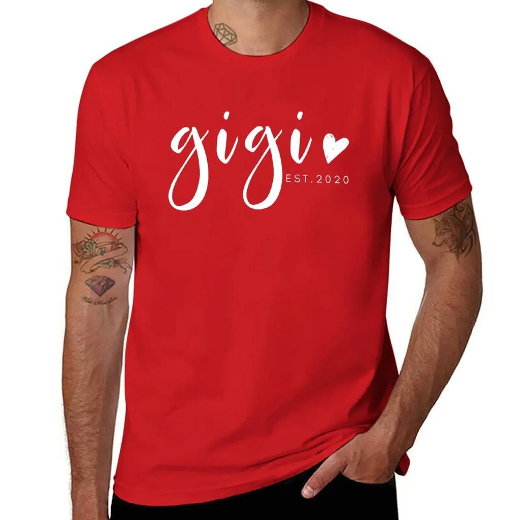 Gigi Est 2020 -World's Best Gigi T-Shirt oversizeds tops blacks mens tall t shirts
