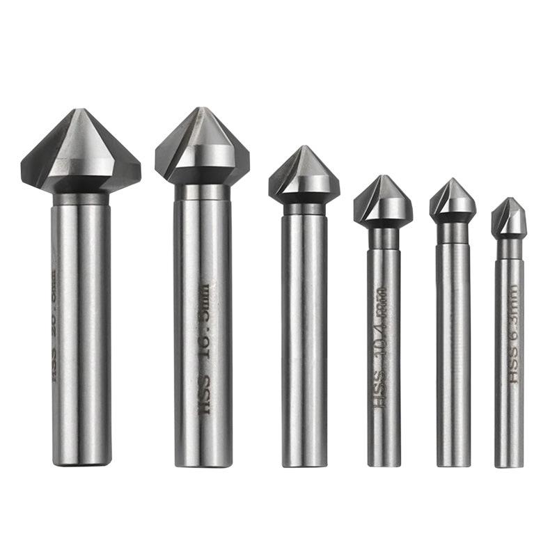 

90° Титановое покрытие Трехзубая фасочная фреза для деревообработки