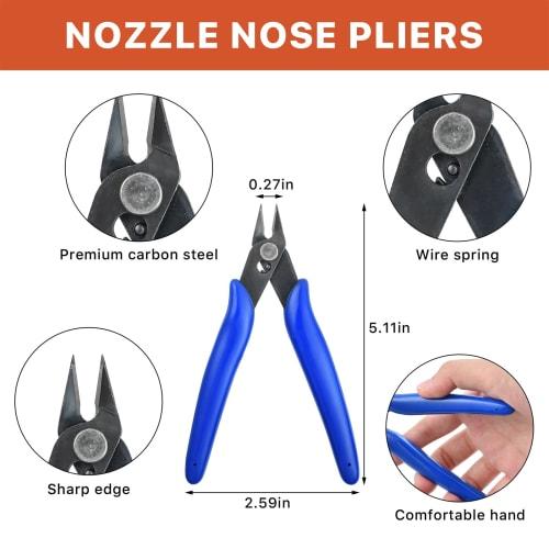 Worldity Metal DIY Model Tool Set, Metal Earth Model Kit, 22 Pieces Nose Pliers and Tab Edge Cylinder Cone Bending Assist Tool for 3D Metal Jigsaw Puz