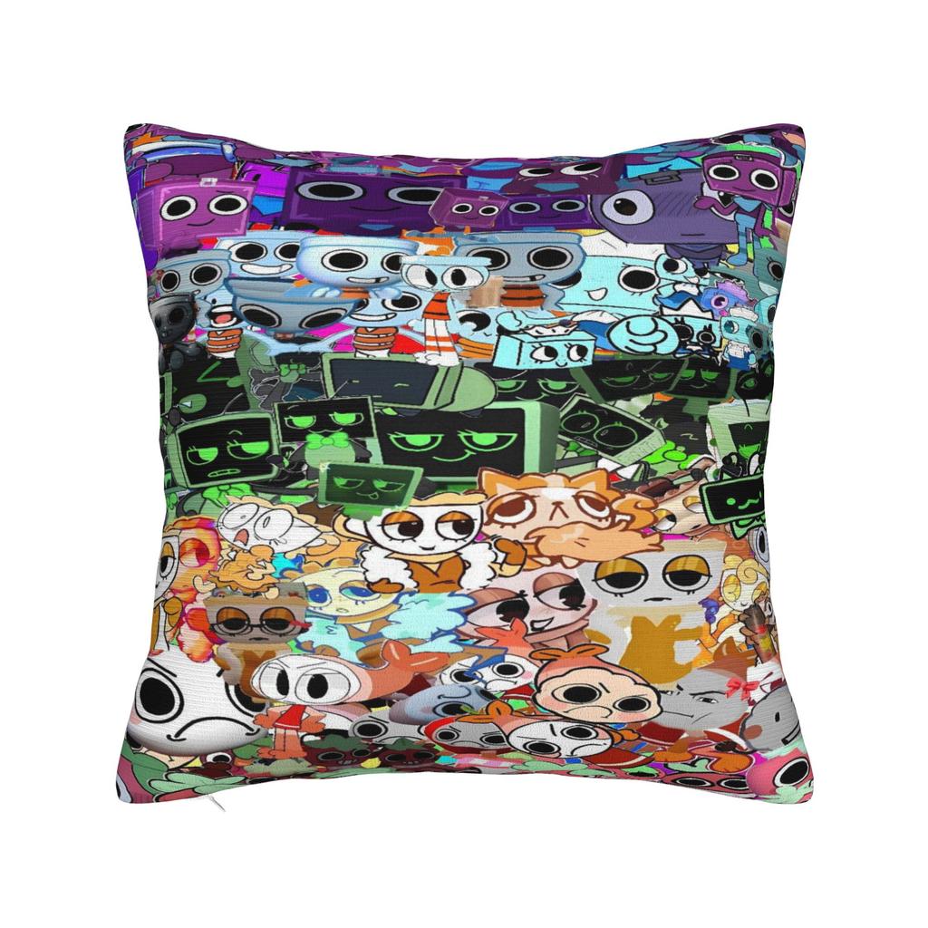 Dandys Värld Spel Tecknad Kuddfodral Mjuk Kuddefodral Mode Kuddfodral För Soffa Sovrum Heminredning