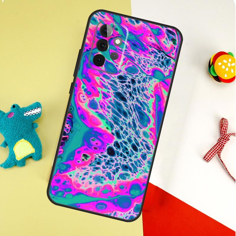 Psychedelic trippy abstract art For Samsung Galaxy A54 A34 A14 A55 A35 A15 A53 A33 A13 A05 A06 A16 A22 A32 A52 Phone Case