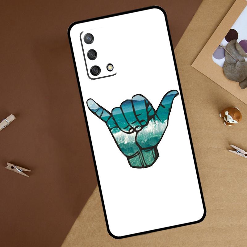 

Shaka Surf Hang loose Для Oppo A18 A38 A58 A78 A98 A40 A60 A80 A74 A94 A54 A16 A76 A96 A15 A57S A17 A77 Чехол для телефона OPPO A74 4G