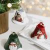 Iron Christmas Santa/Snowman Bells Hanging Pendant Home Festival Window Ornament Holidays Office Embellishment