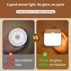 Induction Lamp Smart Charging Dual-color USB Magnetic LED Nightlight Corridor Hall Wardrobe Cupboard Bedroom Lighting