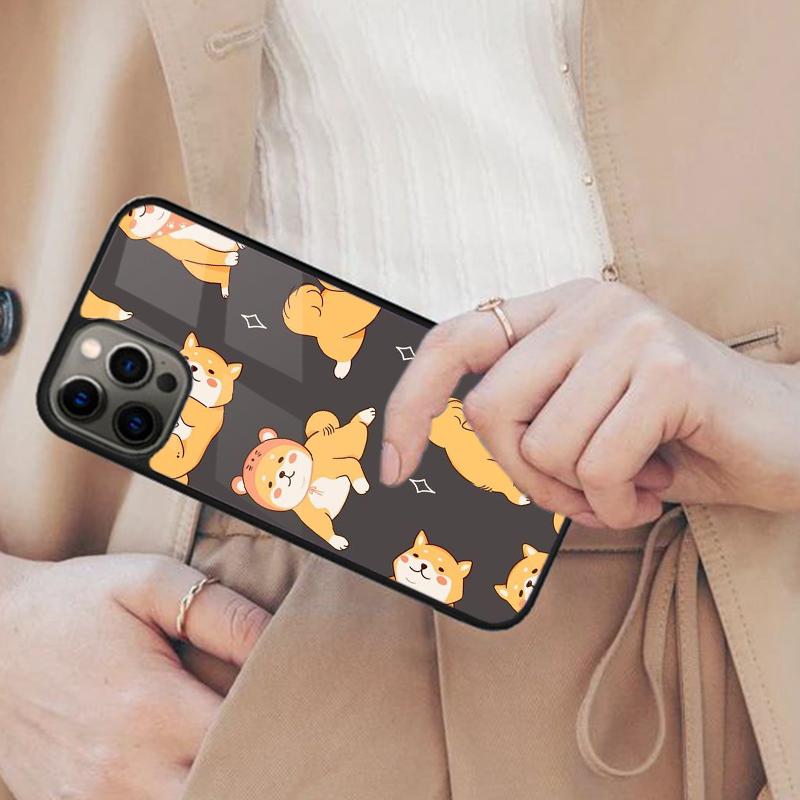 Cartoon Corgi Magnetische Handyhülle Für APPLE iPhone 17 Air 16 14 13 12 Pro Max 15 Plus Kabelloses Laden Mit MagSafe Abdeckung