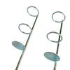 Thickened Double Loop Vertical Fishing Rod Holder with Ground Plug