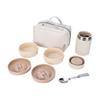 SANTECO 1080ml Vacuum Insulated Soup Lunch Includes 420ml Insulated Lunch Jar 2 PP Bento Folding and Carrying Perfect for Picnics and Club Activities