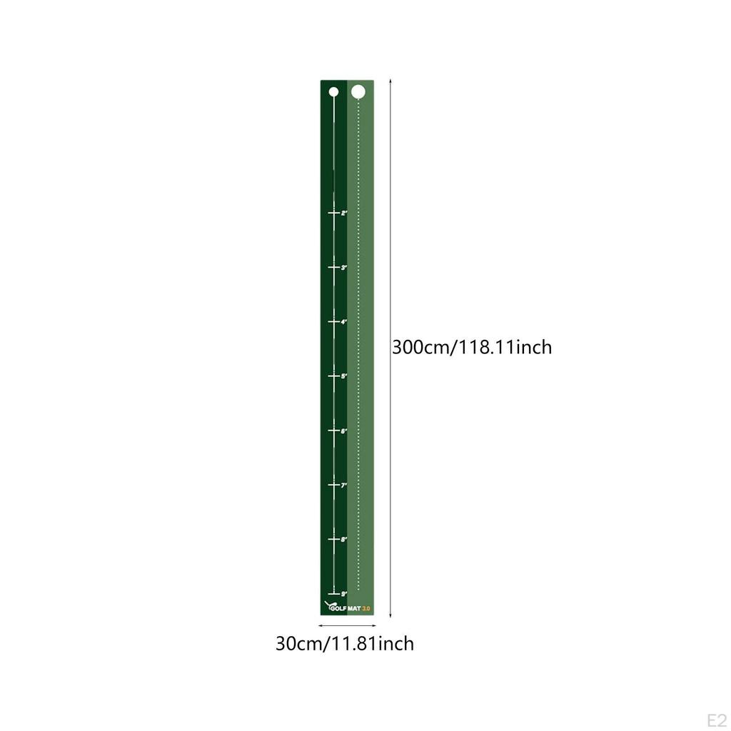 Golf Putting Mat Green Sturdy Lightweight Professional Practice Training for