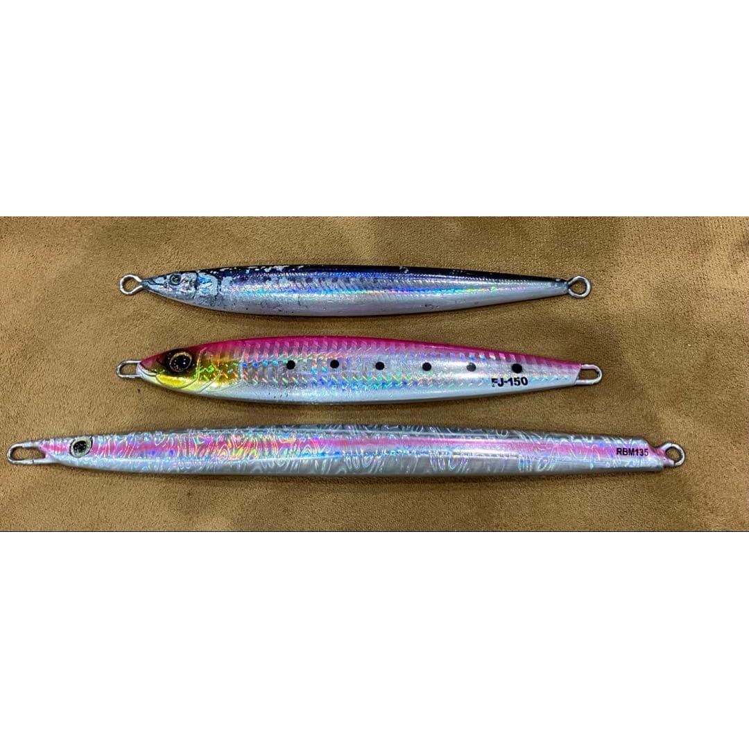 Used RB Masamune 135g, Major Craft First Jig 150g, Jig 150g