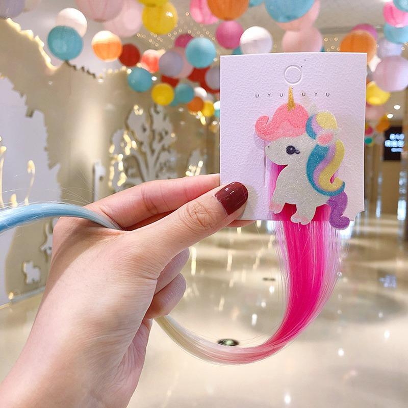 

Детская заколка для волос с рисунком из мультфильма, одинарный парик, заколка для волос, милая девушка, боковая заколка, заколки для челки, детские аксессуары для волос