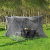 Oversized Square Mosquito Net 4 Corner Camping Cot Mesh Drapes Portable Enclosed Camping Tent 9.84x9.84x8.2ft For Tables Chair