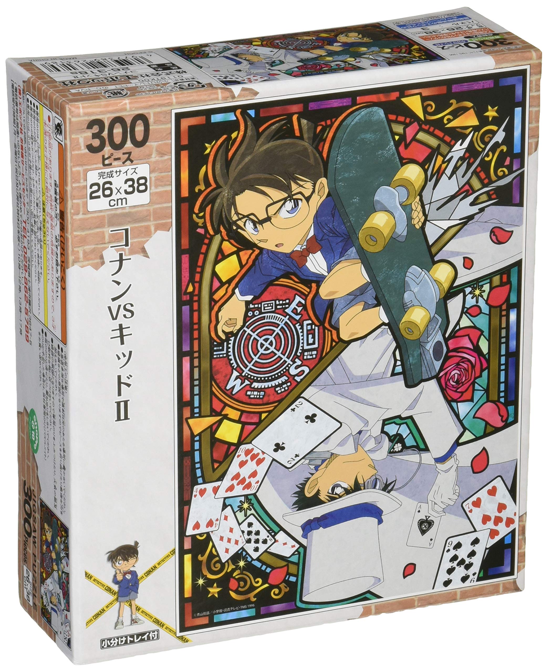 Пазл Epoch Детектив Конан Kid II со счетом 300 деталей, Конан против. (26x38см), 26-318с, клей, шпатель, билет.