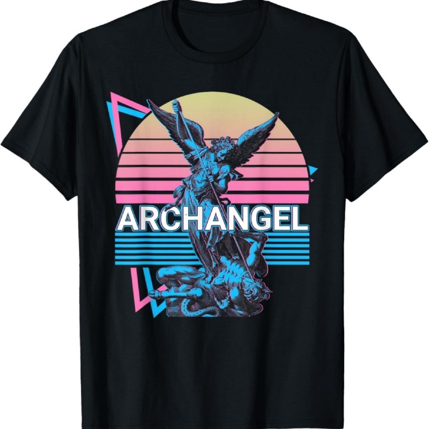

Archangel Michael Saint Michael Retro T-Shirt XXXXXL різнокольоровий