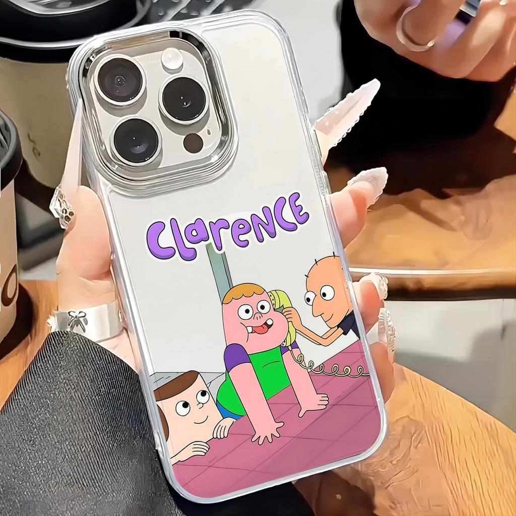 Funny C-Clarence Phone Case for Samsung Galaxy S25 S24 S23 S22 S21 S20 Note20 FE Ultra Edge Plus 4G 5G Transparent Soft Cover