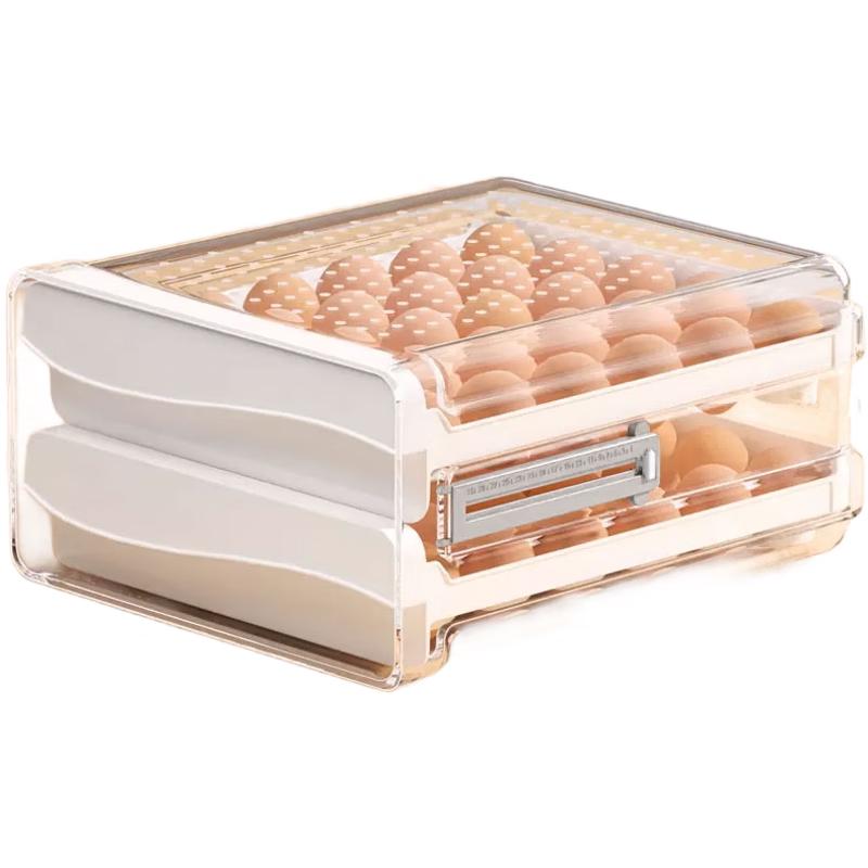 Jiabangshou Double-Layer Drawer Egg Storage Box