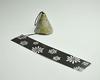 Nambu Ironware Wind HANABI with Chime, Style, Stand, Silver-gray. Itchudo Iwate Japan