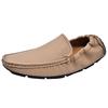 Fashion 2025 New Fashion Men Loafers Korean Style Soft Leather Slip On Shoes Man Casual Lazy Shoe Boat Shoes Elastic Large Size 48