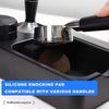 Multifuntional Practical Tamping Station ABS Tamper Station with Coffee Residues Tub Suitable for Coffee Tool Storage
