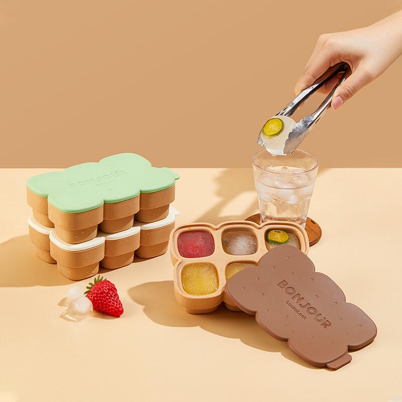 LocknLock Silikon-Eiswürfelform mit Deckel