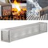 Steel BBQ Grill Cold Smoking Tube BBQ Smoke Generator Steel Mesh Smoker
