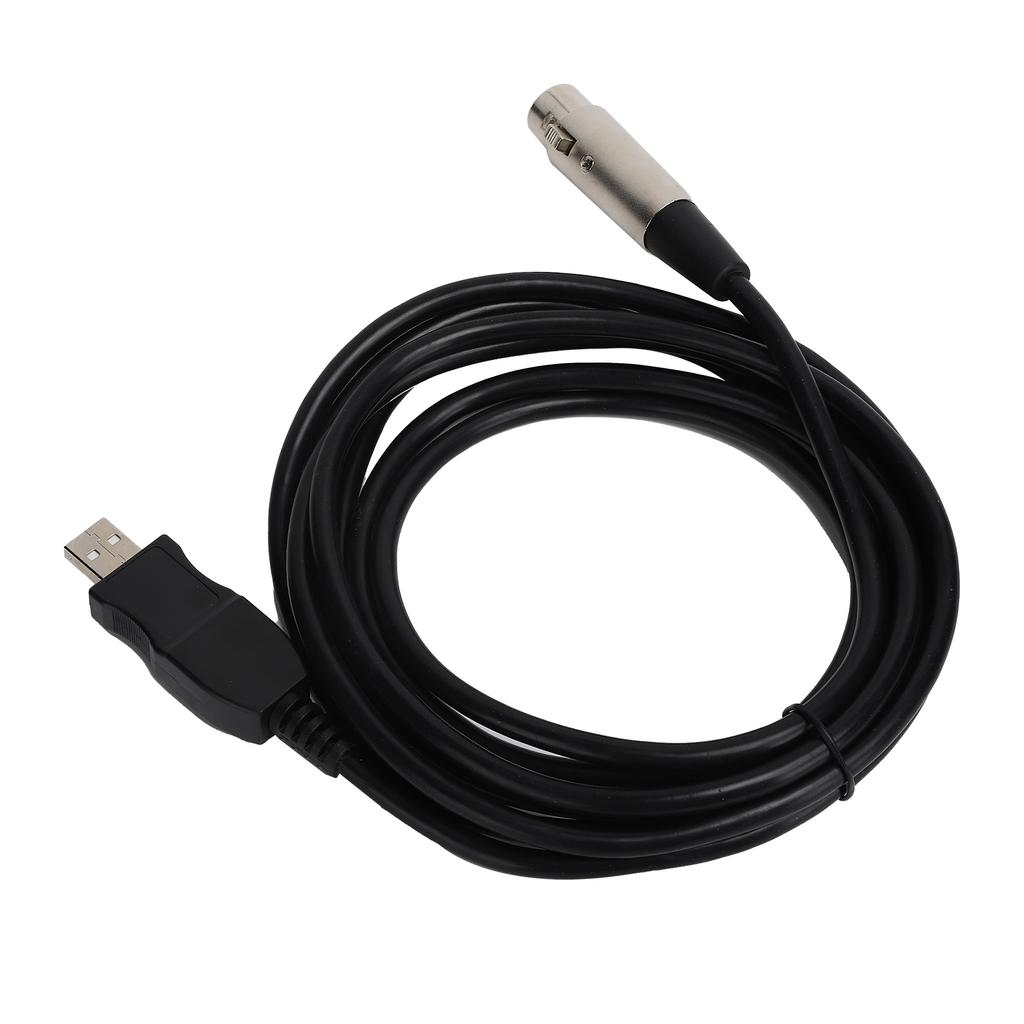 USB To XLR Female Adapter Cable 3 Meters with Recording Function for Gaming Equipment Host
