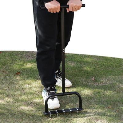 Stand Garden Digging Tools Soil Intake Scarifier Nail Lawn Orchard Scarifier Lawn Aerator Grass Cultivator Seed Planting