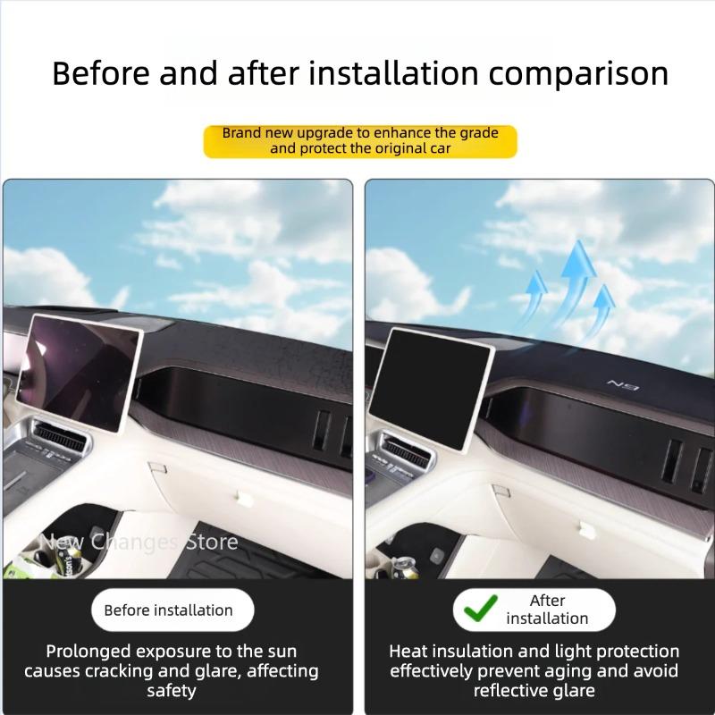 For Denza N9 2025 Car Dashboard Cover Dash Board Sun Shade Anti-UV Avoid Light Mat Car Decoration Accessories