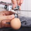 Double Head Egg Cracker 304 Stainless Steel Egg Opener Kitchen Tool Egg Top Remover  Boiled Egg