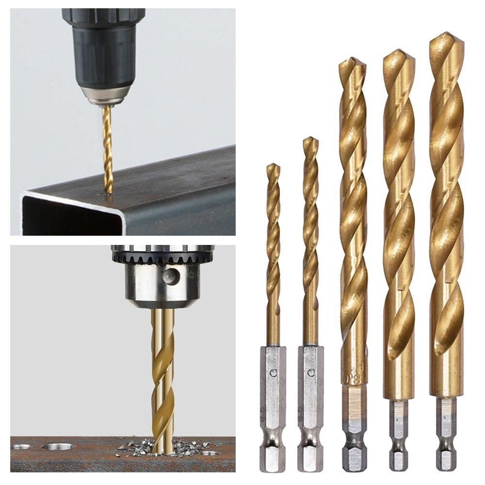 High Hardness 1.5mm-10.0mm Hex Shank Cobalt Twist Drill Drilling Tools Twist Drill Bit Drill Bit